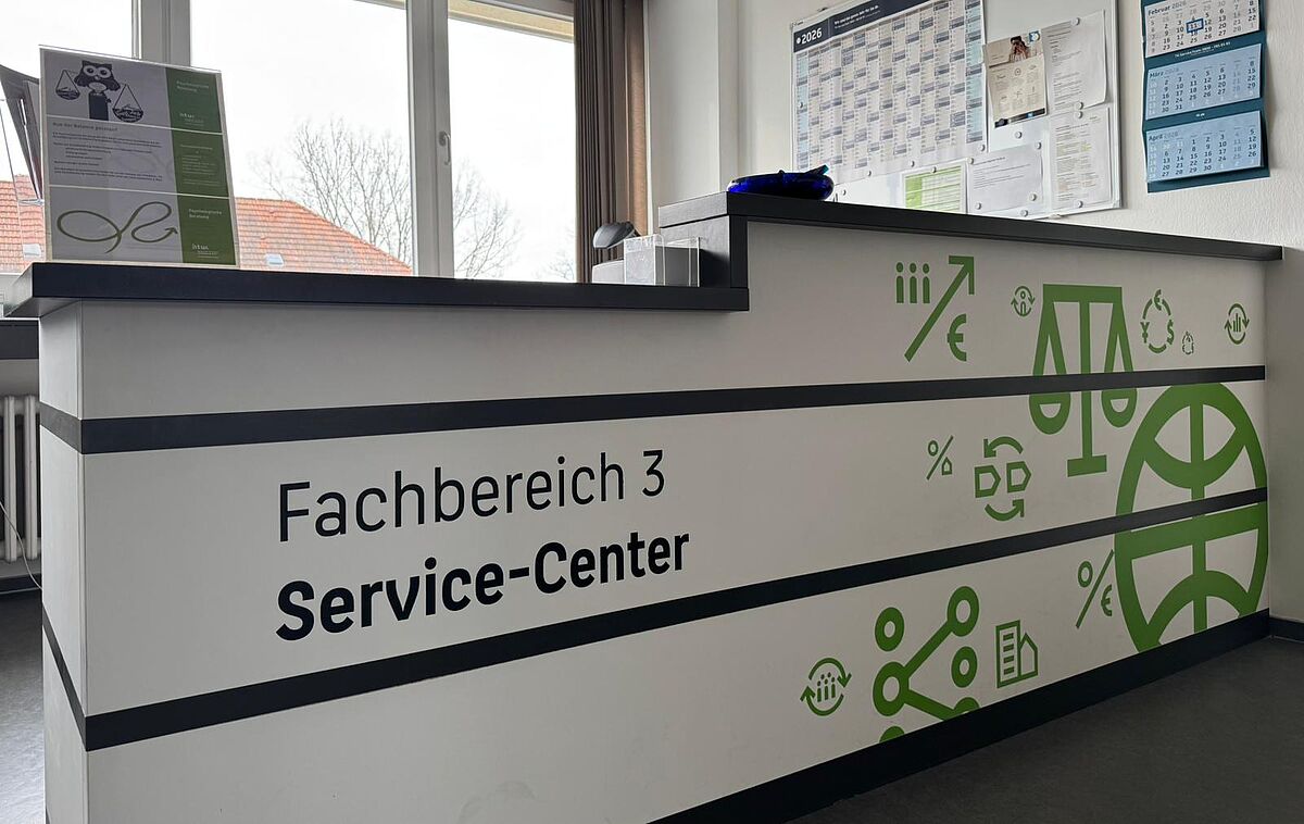 Service-Center Fachbereich 3 © HTW Berlin/Julia Urban Service Center des Fachbereichs 3