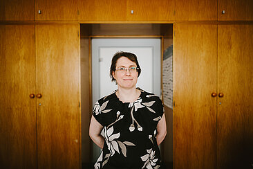 Porträt von Katrin Dziergwa © HTW Berlin/Alexander Rentsch Porträt von Katrin Dziergwa